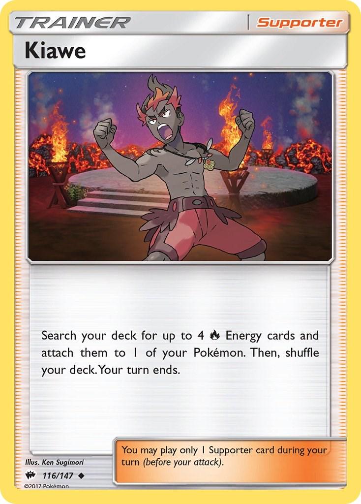 Kiawe #116 Pokemon Burning Shadows