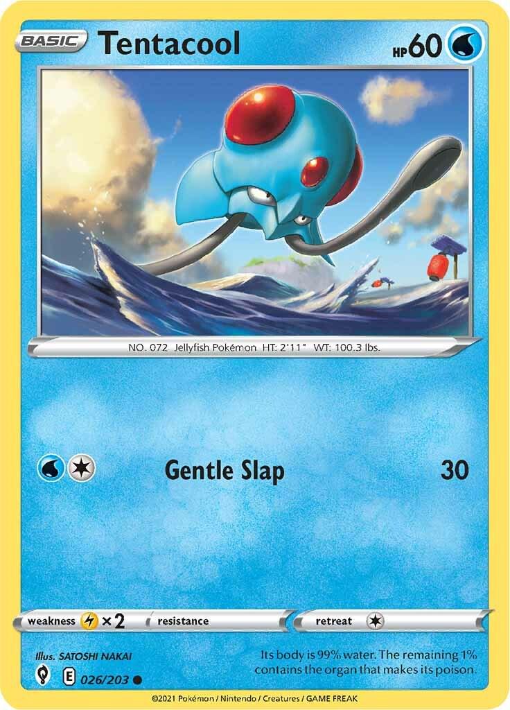 Tentacool #26 Pokemon Evolving Skies