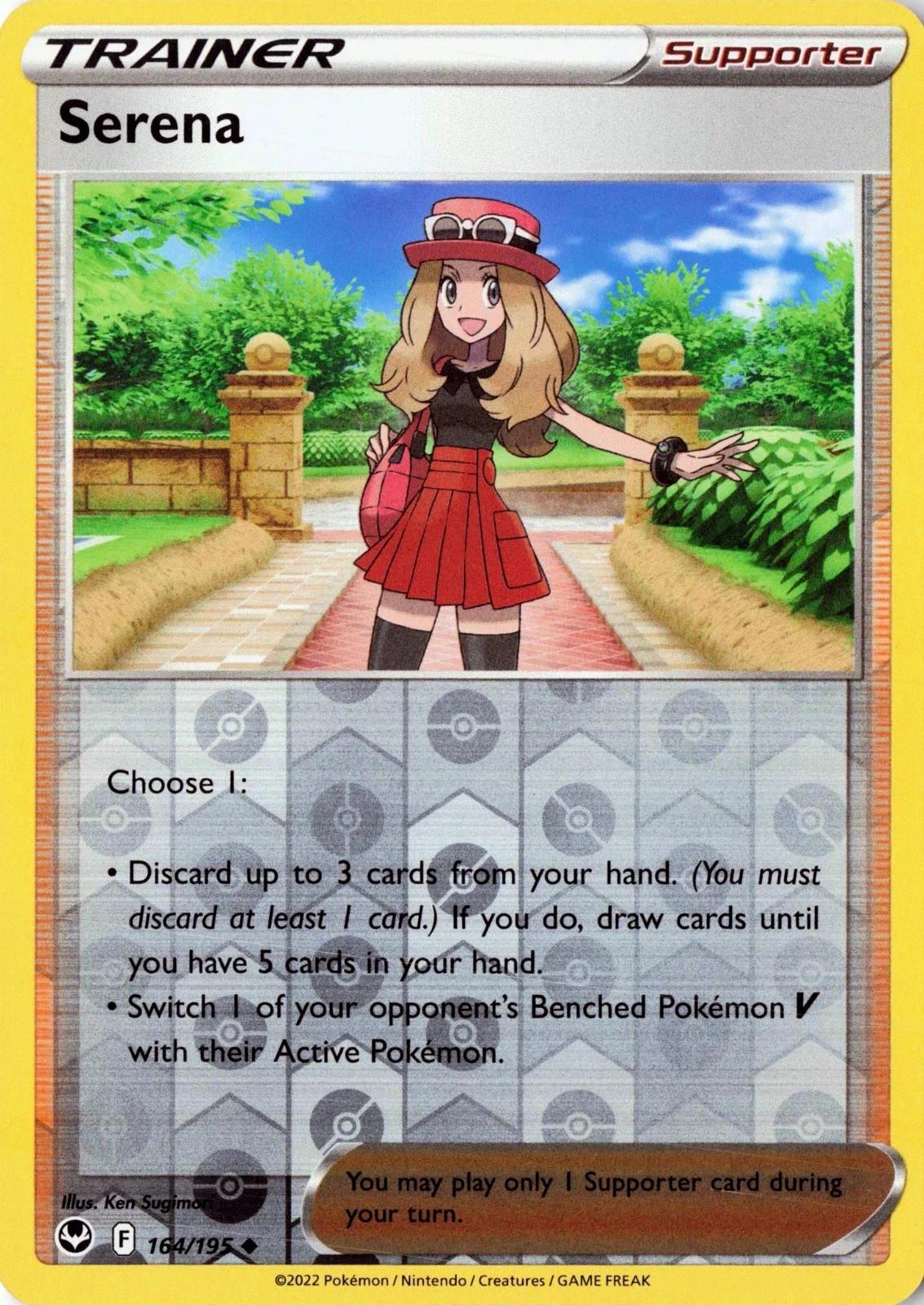 Serena [Reverse Holo] #164 Prices | Pokemon Silver Tempest