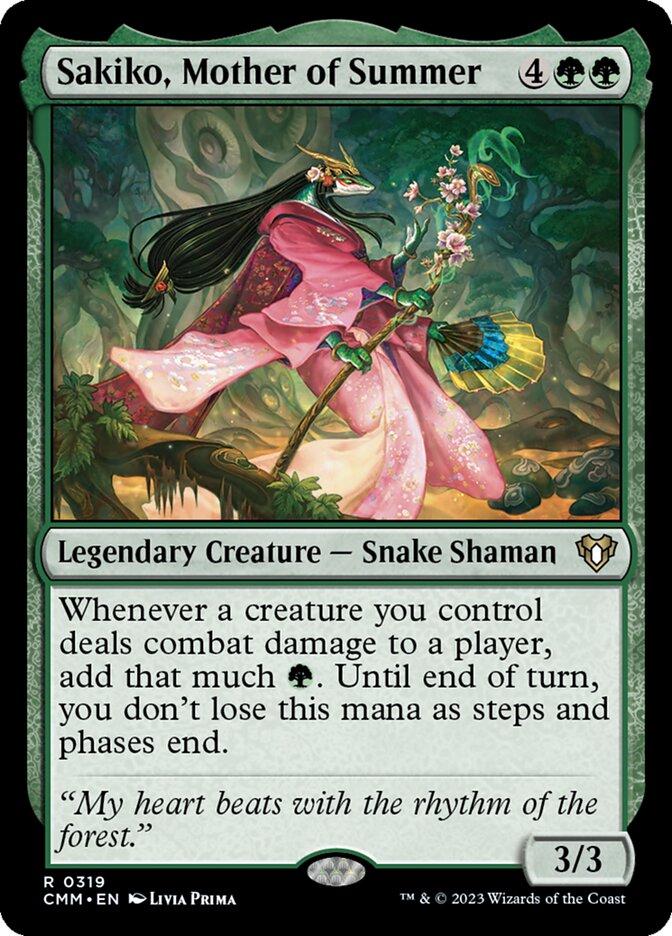 Sakiko, Mother of Summer #319 Magic Commander Masters