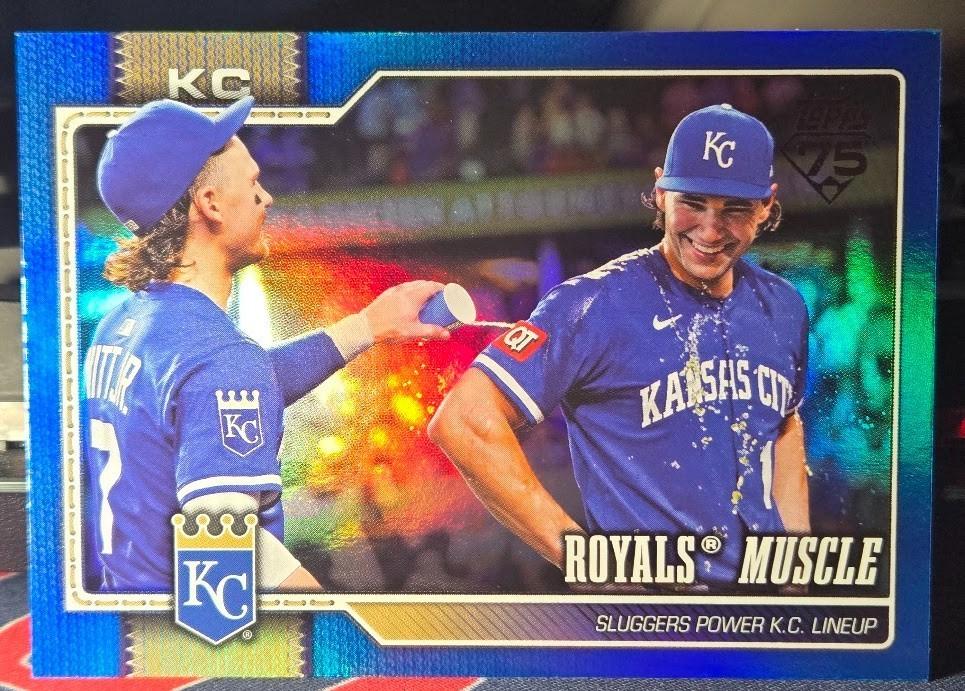 2026 Topps Royals Muscle [Blue Rainbow] #236 card