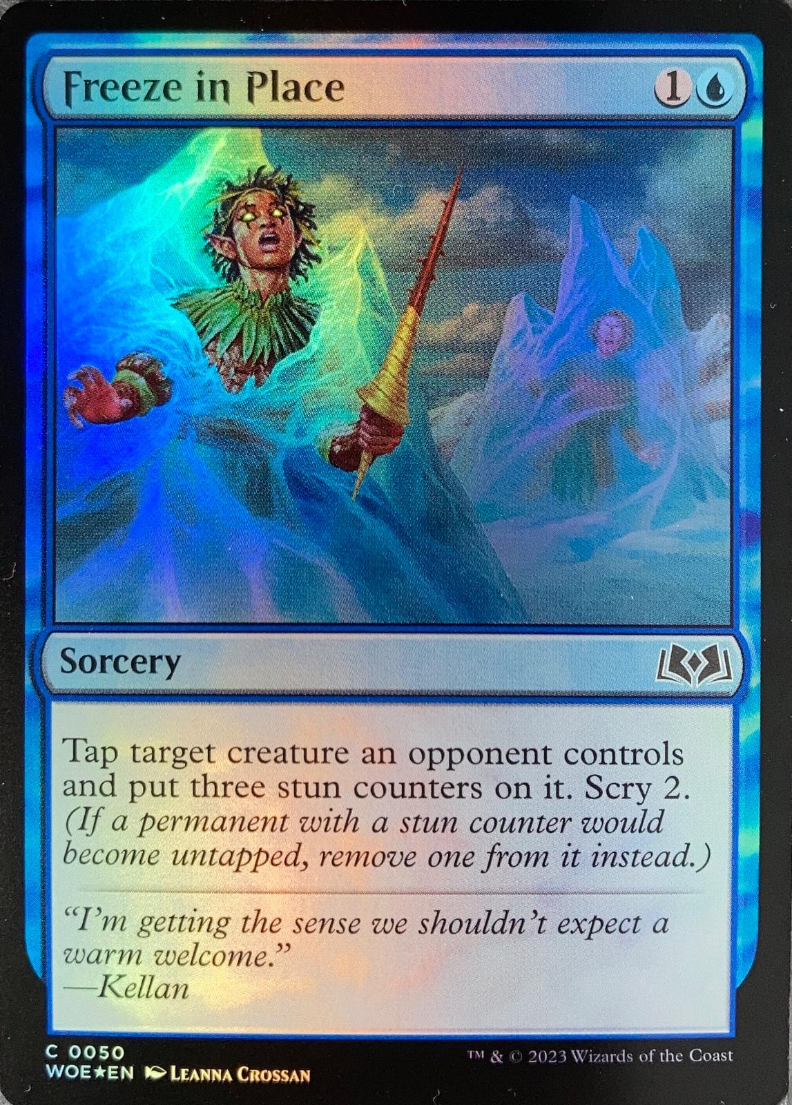 Tap to enlarge Freeze In Place – Foil, Magic Wilds of Eldraine