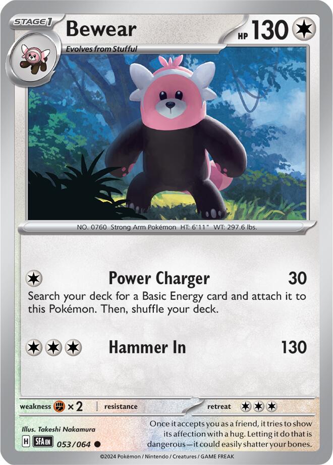 Bewear #53 Pokemon Shrouded Fable