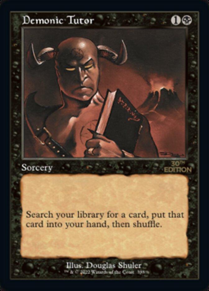 Demonic Tutor #398 Magic 30th Anniversary