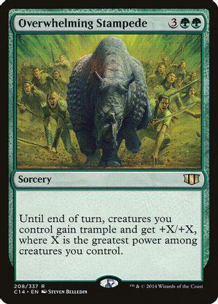 Overwhelming Stampede Magic Commander 2014