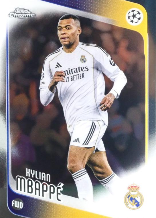 Kylian Mbappe #112 Prices | 2025 Topps Chrome UEFA | Soccer Cards