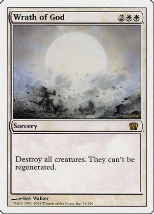 Wrath of God #58 Magic 8th Edition