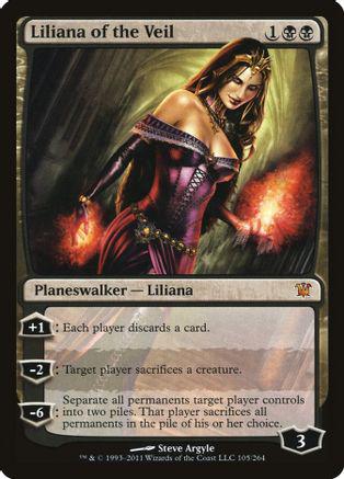Liliana of the Veil 1x FOIL ISD MTG Innistrad Mythic NM black Liliana of the Veil 1x FOIL ISD MTG Innistrad Mythic NM black