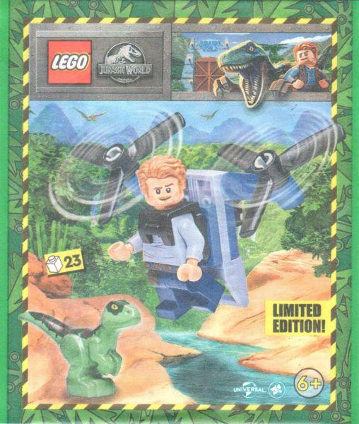 Owen with Jet Pack and Raptor #122328 LEGO Jurassic World