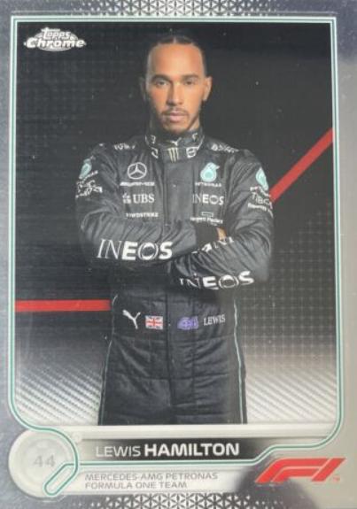 Lewis Hamilton #5 Racing Cards 2022 Topps Chrome Formula 1