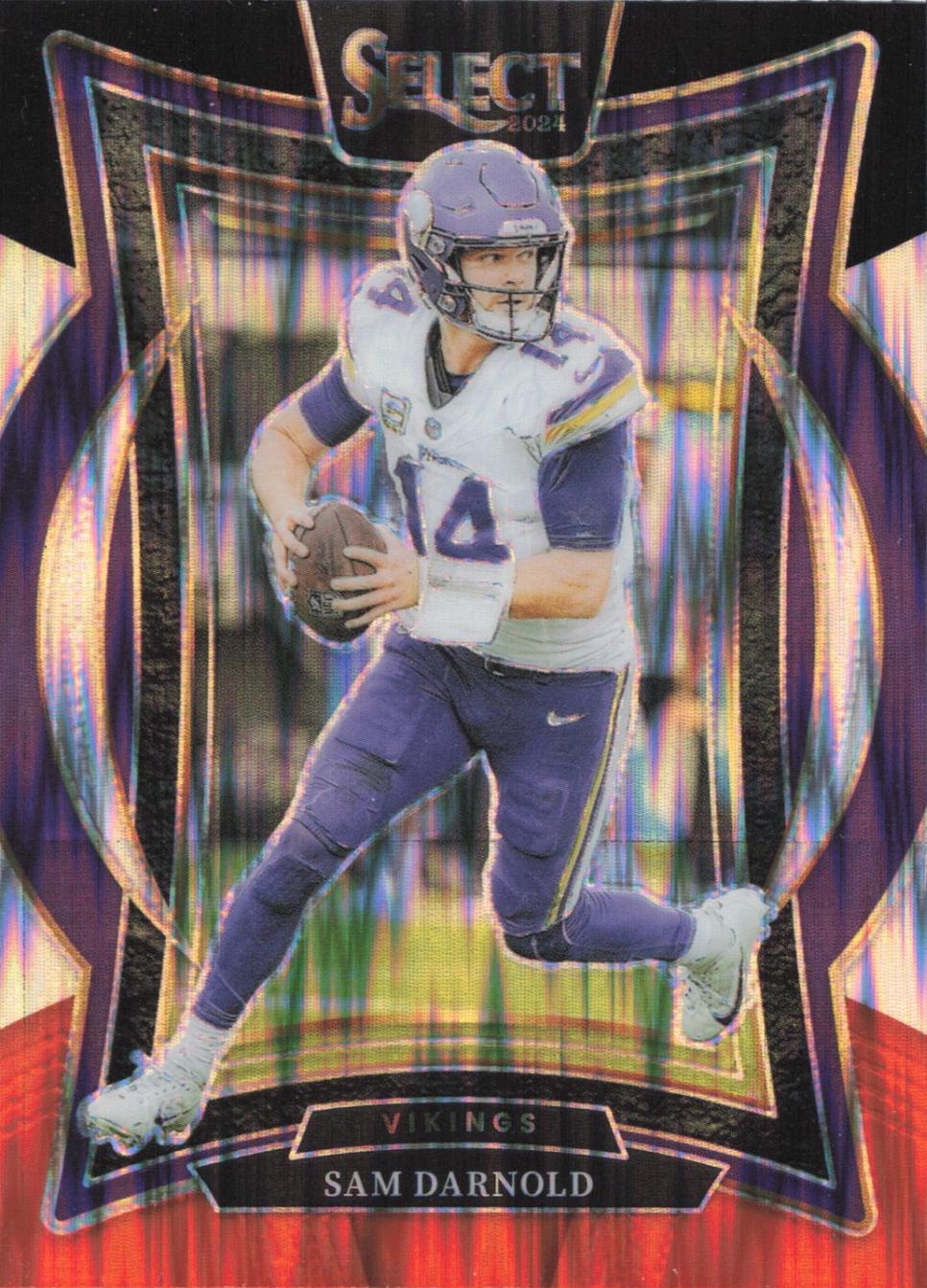 2024 Sam Darnold [Black Red Prizm Shock] #92