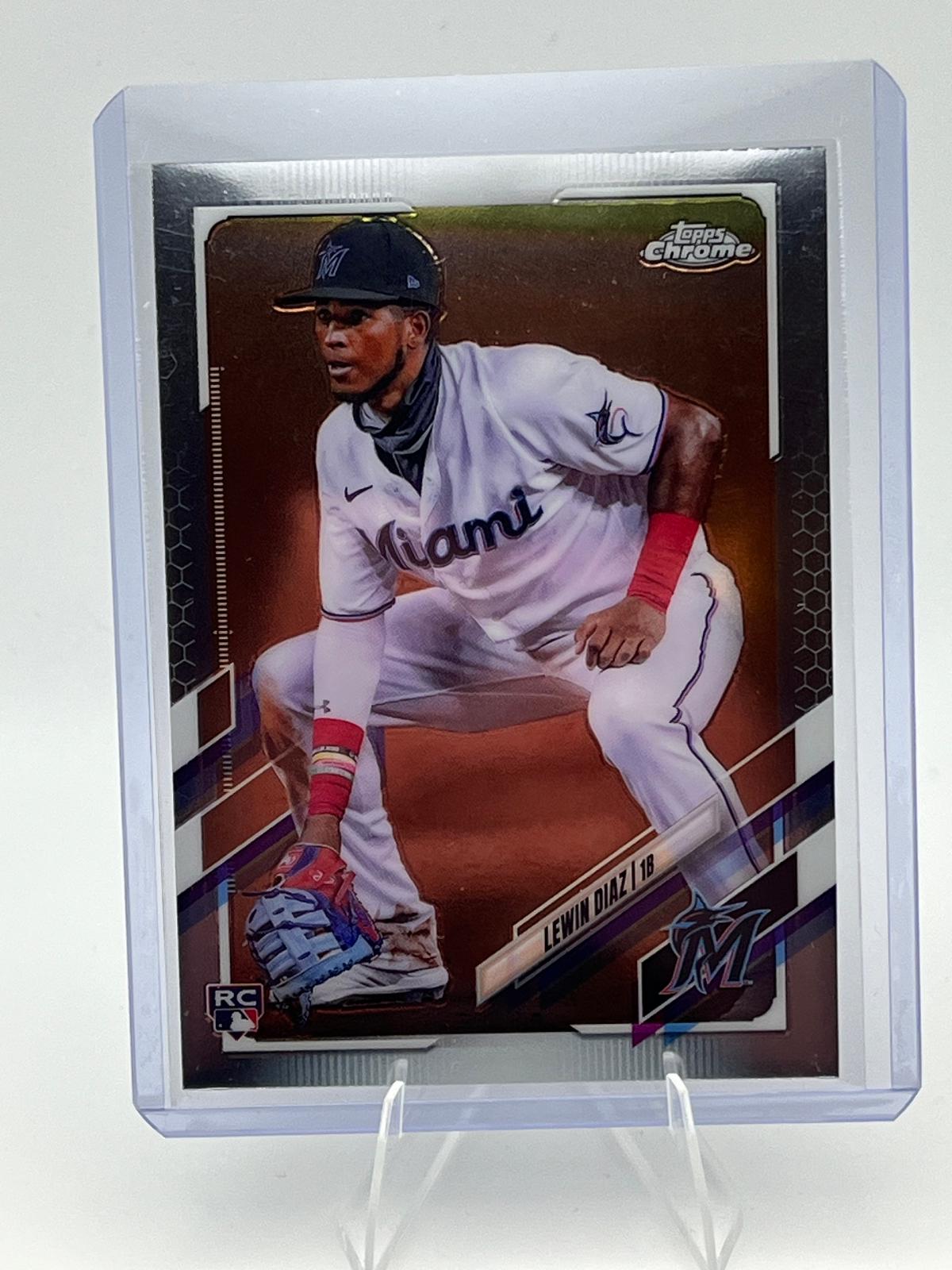 Lewin Diaz #83 Baseball Cards 2021 Topps Chrome