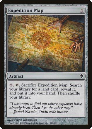 Expedition Map Magic Zendikar