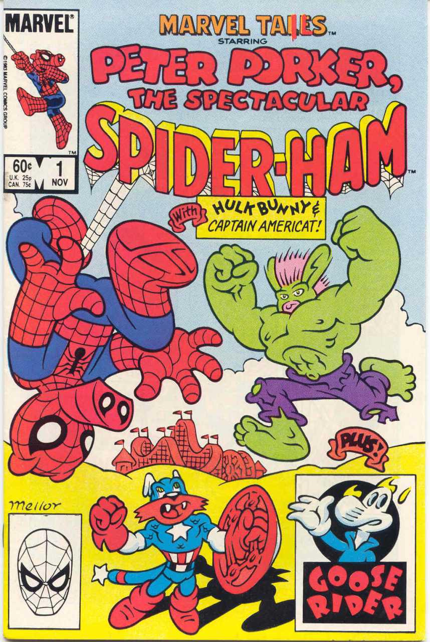 Marvel Tails Starring Peter Porker The Spectacular Spider-Ham #1 (1983) Comic Books Marvel Tails Starring Peter Porker The Spectacular Spider-Ham