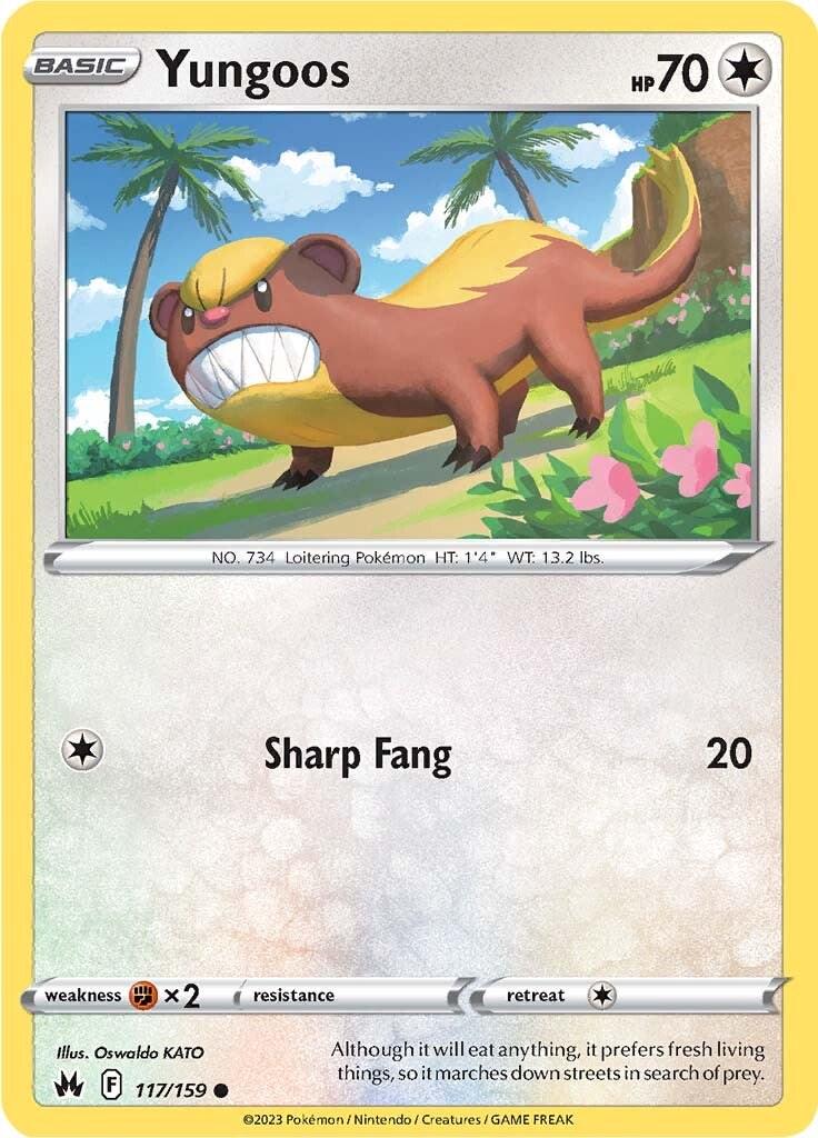 Yungoos #117 Pokemon Crown Zenith