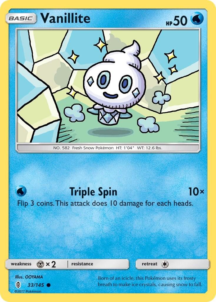 Vanillite #33 Pokemon Guardians Rising