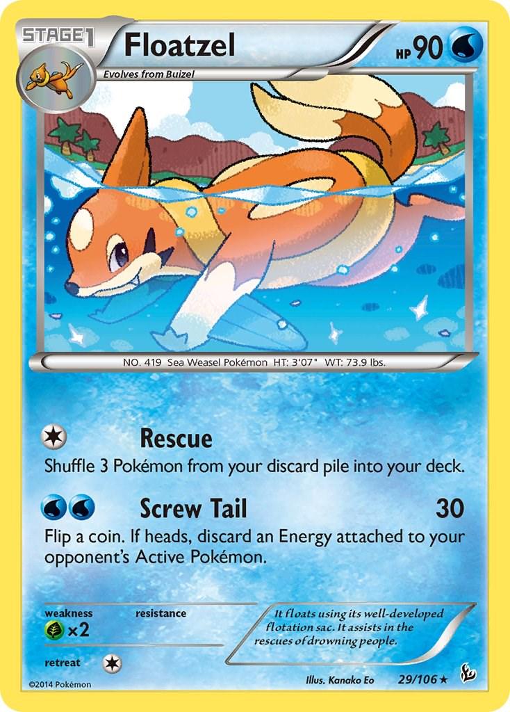 Floatzel #29 Pokemon Flashfire