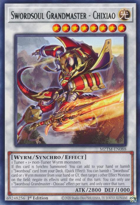 Swordsoul Grandmaster - Chixiao MZTM-EN088 YuGiOh Maze of the Master
