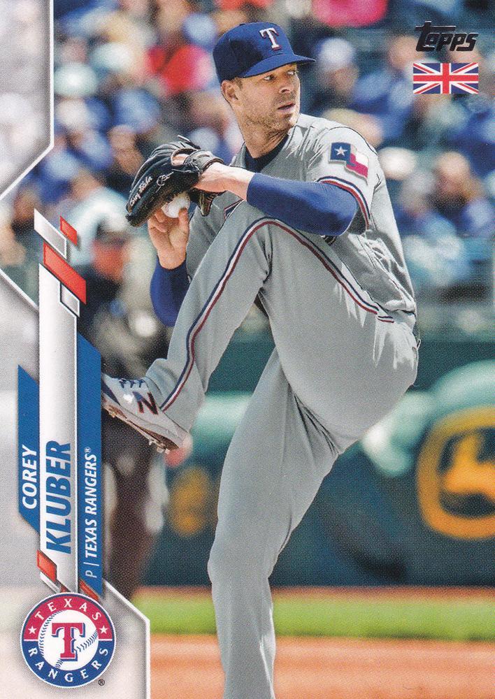 Corey Kluber #116 2020 Topps UK Edition Baseball