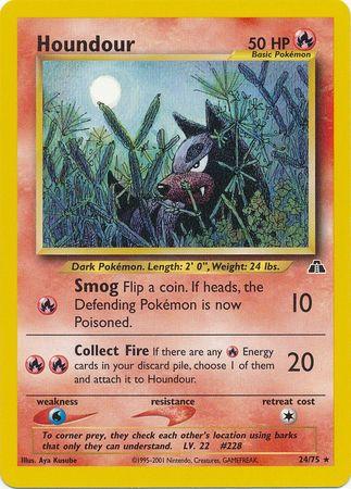 Houndour #24 Pokemon Neo Discovery