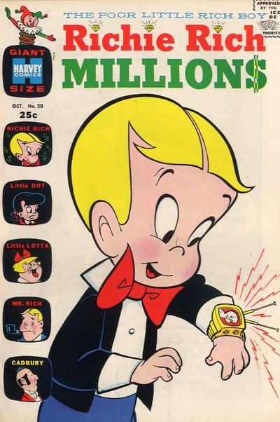 Richie Rich Millions #20 (1966) Comic Books Richie Rich Millions