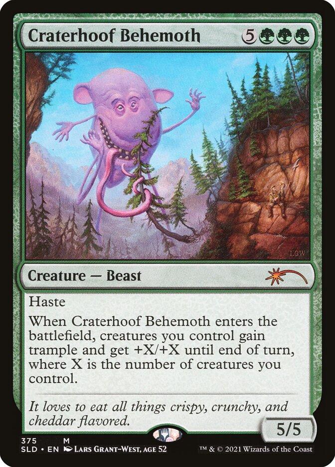 Craterhoof Behemoth #375 Magic Secret Lair Drop