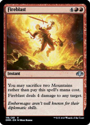 Fireblast #119 Magic Dominaria Remastered