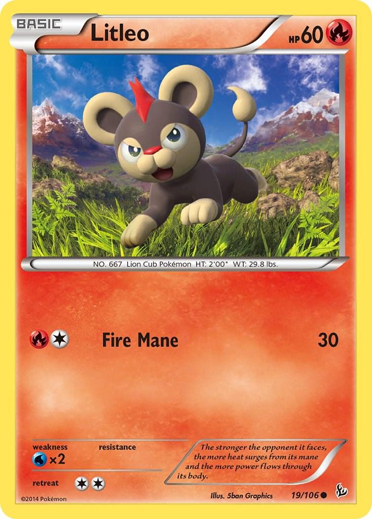 Litleo #19 Pokemon Flashfire