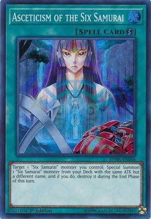 Asceticism of the Six Samurai SPWA-EN048 YuGiOh Spirit Warriors