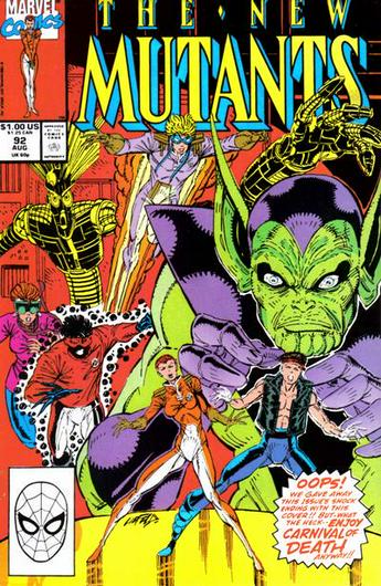 New Mutants #92 (1990) Cover Art