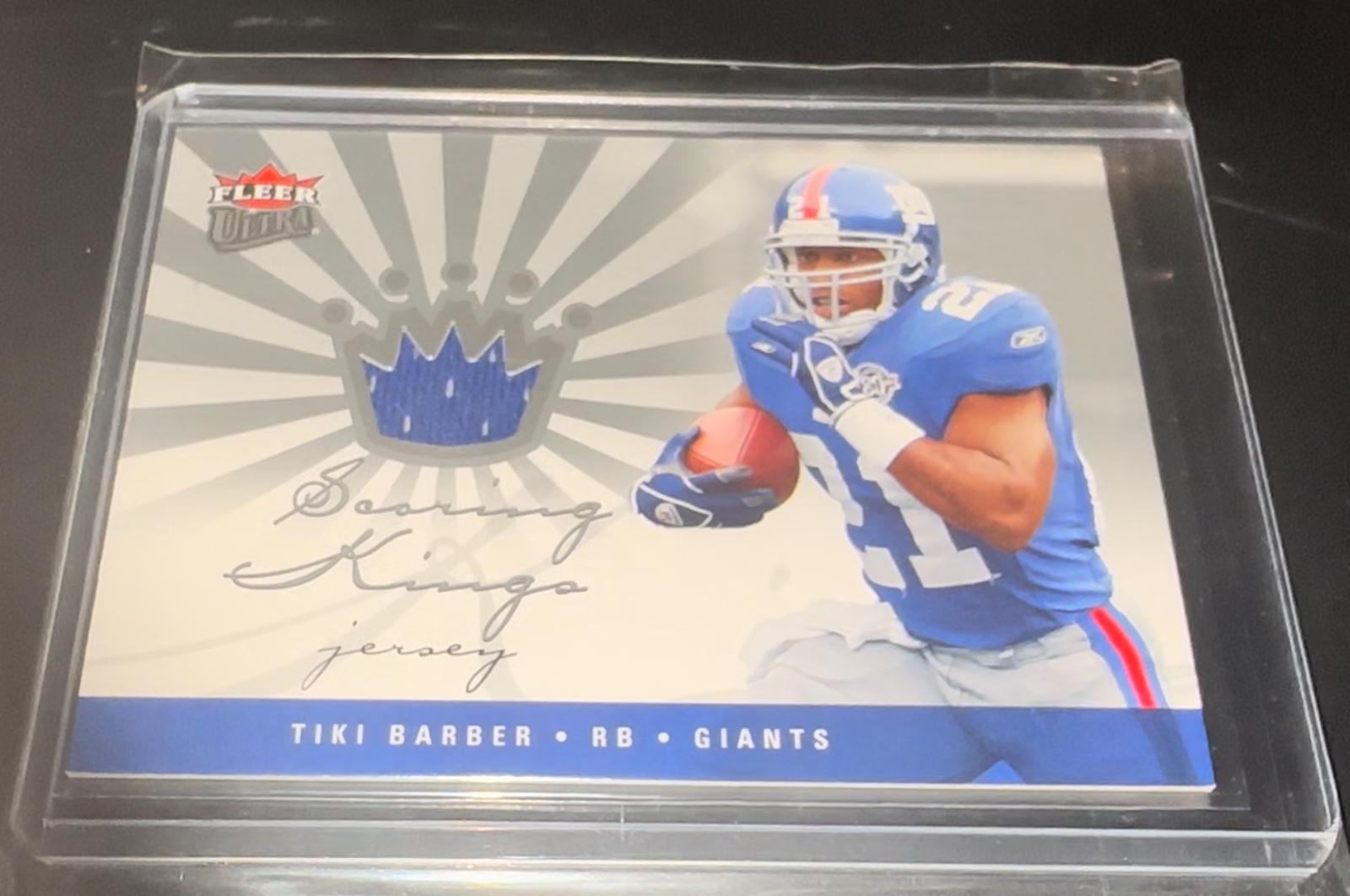 Tiki Barber #SK-TB Football Cards 2006 Ultra Scoring Kings Jersey