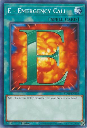 E - Emergency Call LDS3-EN108 YuGiOh Legendary Duelists: Season 3