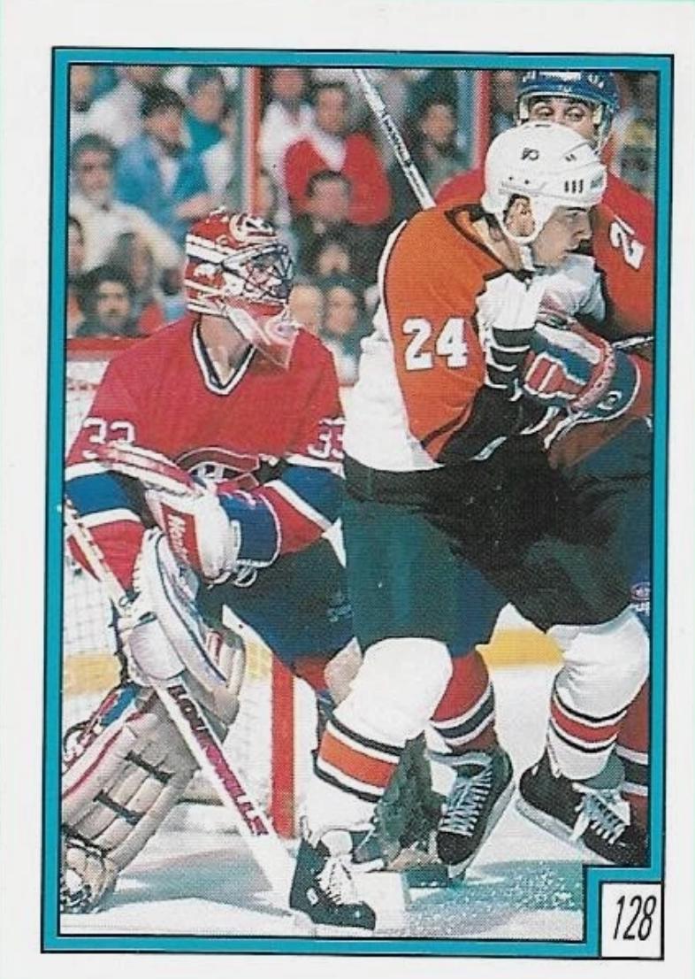 Flyers, Action #128 1989 O Pee Chee Sticker Hockey