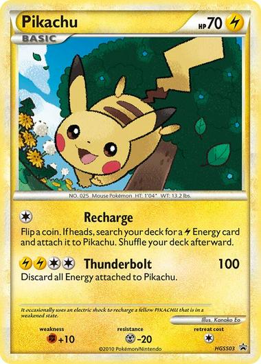 Pikachu #HGSS03 Cover Art