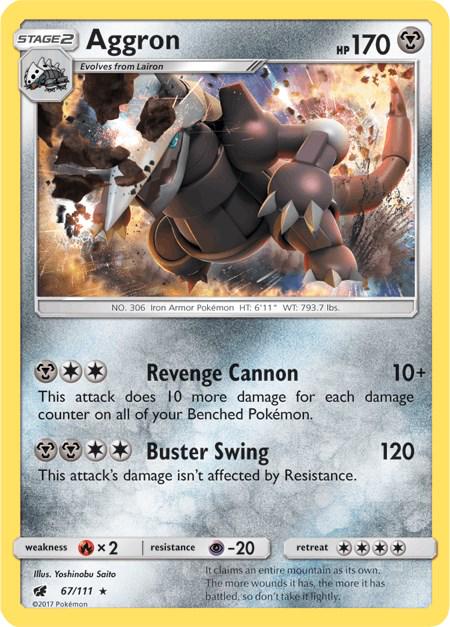 Aggron #67 Pokemon Crimson Invasion