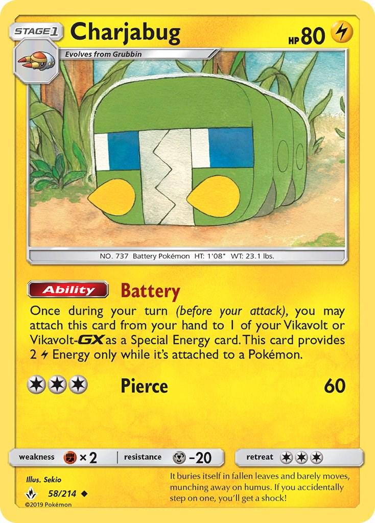 Charjabug #58 Pokemon Unbroken Bonds