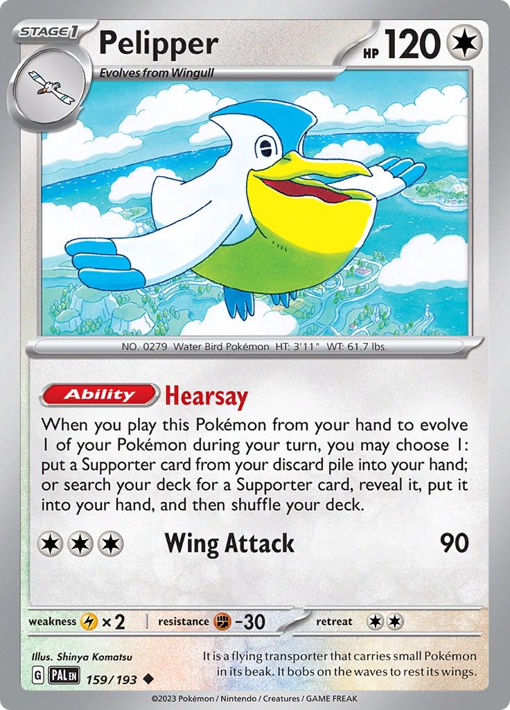 Pelipper #159 Pokemon Paldea Evolved