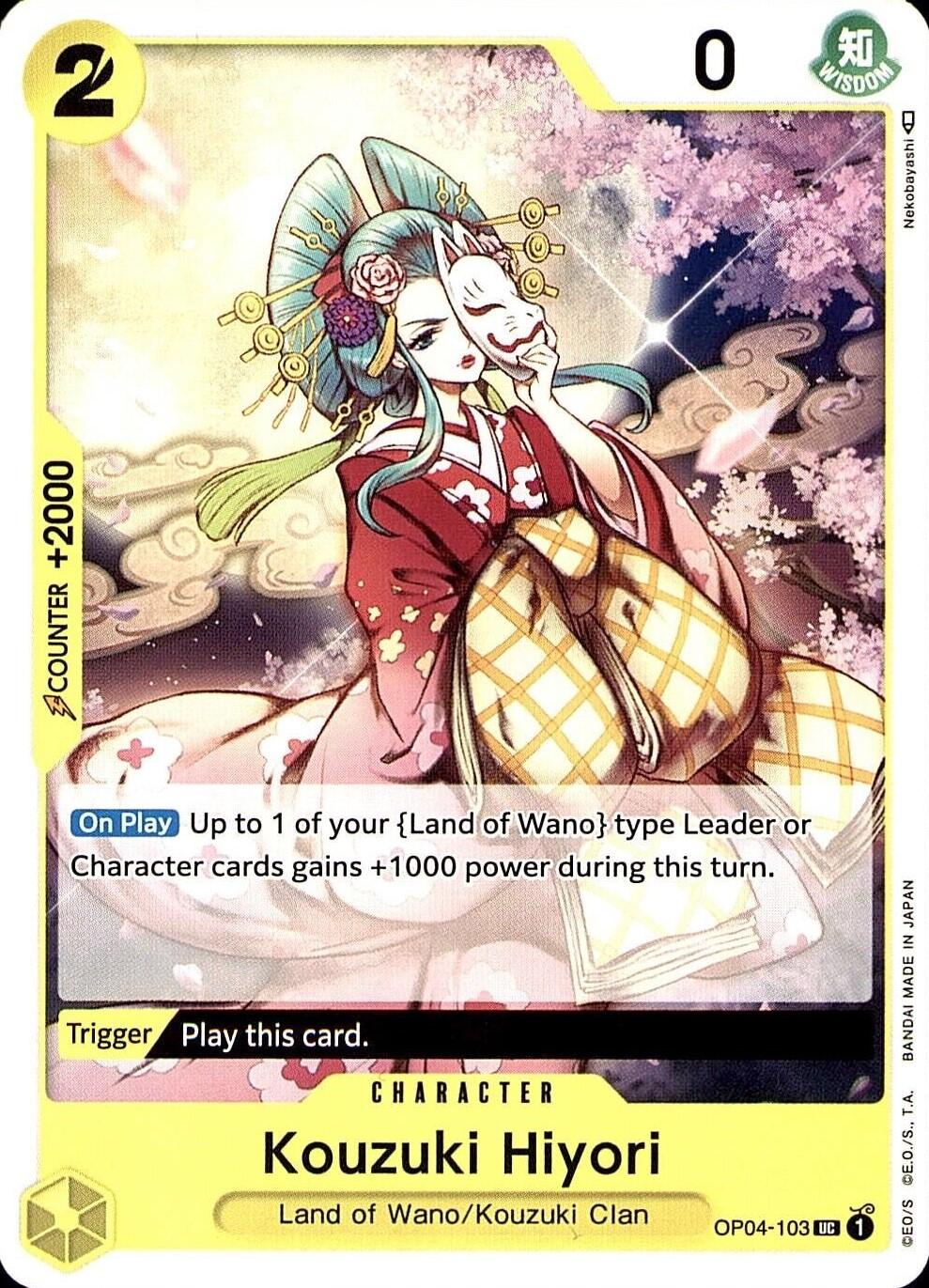 Kouzuki Hiyori OP04-103 One Piece Kingdoms of Intrigue