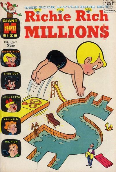 Richie Rich Millions #3 (1962) Comic Books Richie Rich Millions