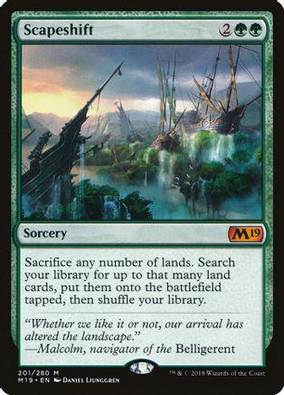 Scapeshift #201 Magic Core Set 2019