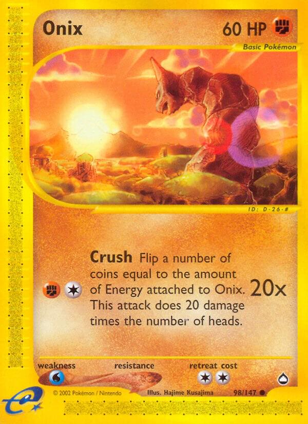 Onix #98 Pokemon Aquapolis