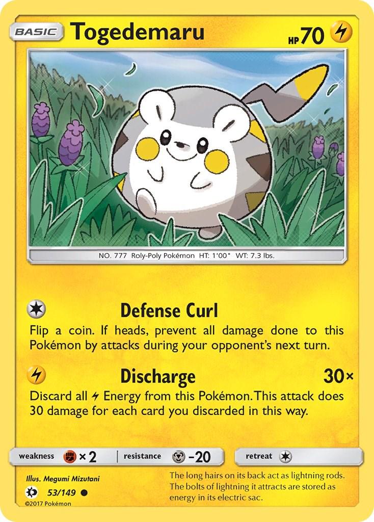 Togedemaru #53 Pokemon Sun & Moon