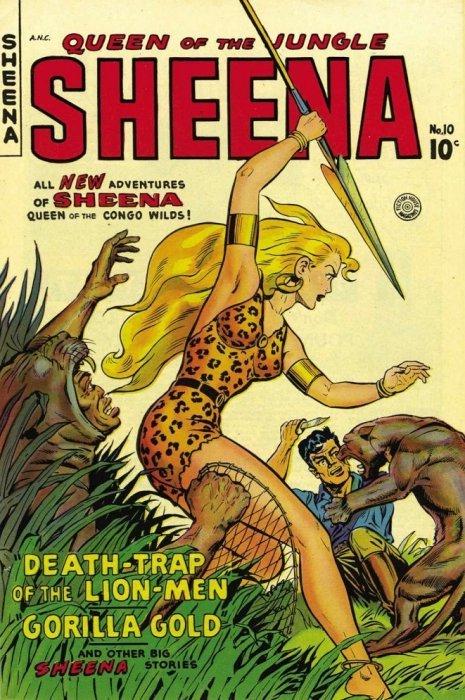 Sheena Queen Of The Jungle #10 (1950) Comic Books Sheena Queen of the Jungle