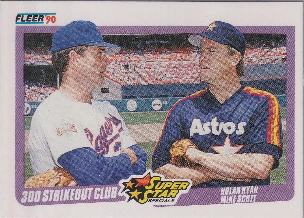 300 Strikeout Club: Nolan Ryan / Mike Scott #636 Prices | 1990