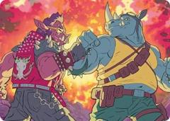 Bebop & Rocksteady Art Card #29
