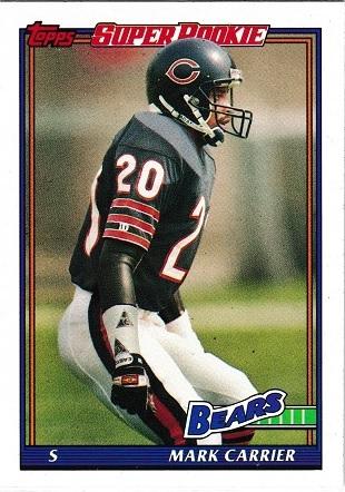 Mark Carrier #172 Football Cards 1991 Topps