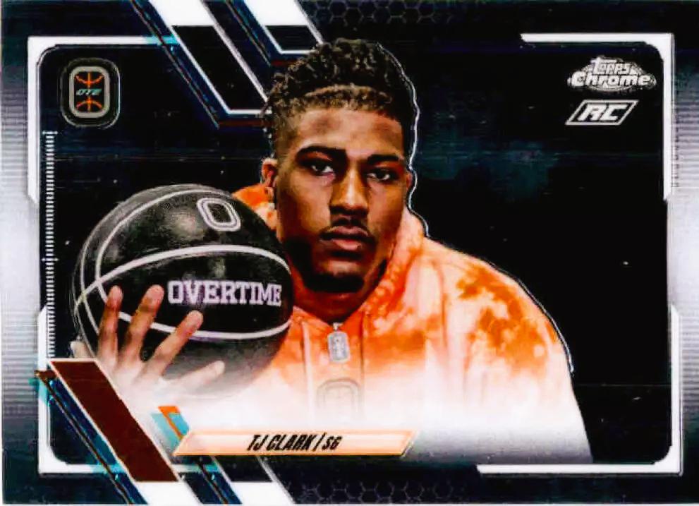 TJ Clark #23 Basketball Cards 2021 Topps Chrome OTE Overtime Elite