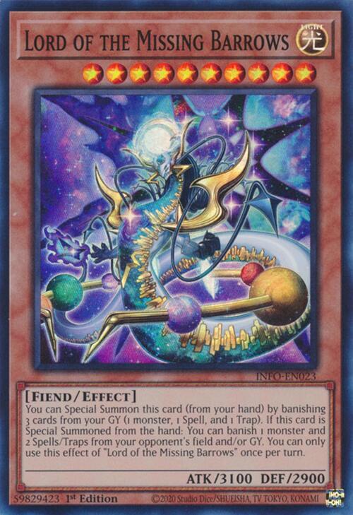 Lord of the Missing Barrows INFO-EN023 YuGiOh The Infinite Forbidden