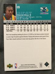 Back Of Card | david west Basketball Cards 2007 Upper Deck