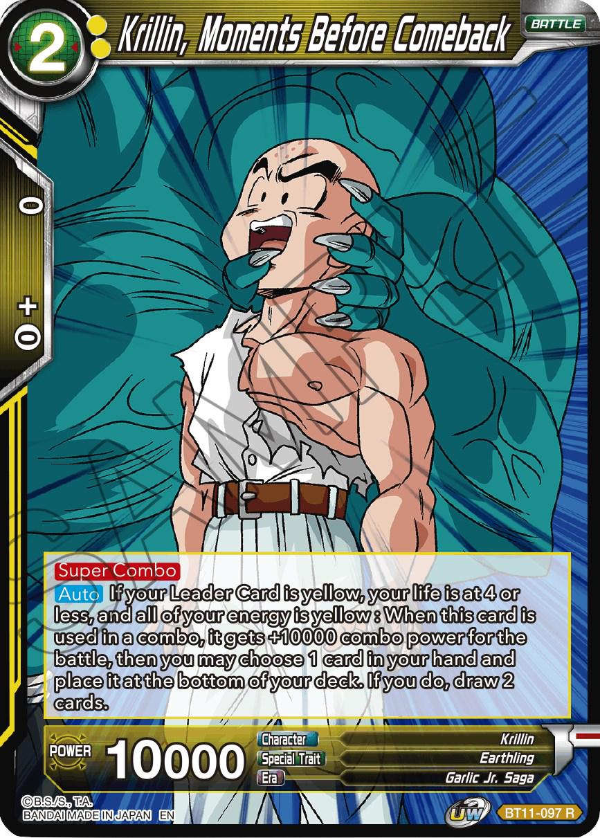 Krillin, Moments Before Comeback BT11-097 Dragon Ball Super Vermilion Bloodline